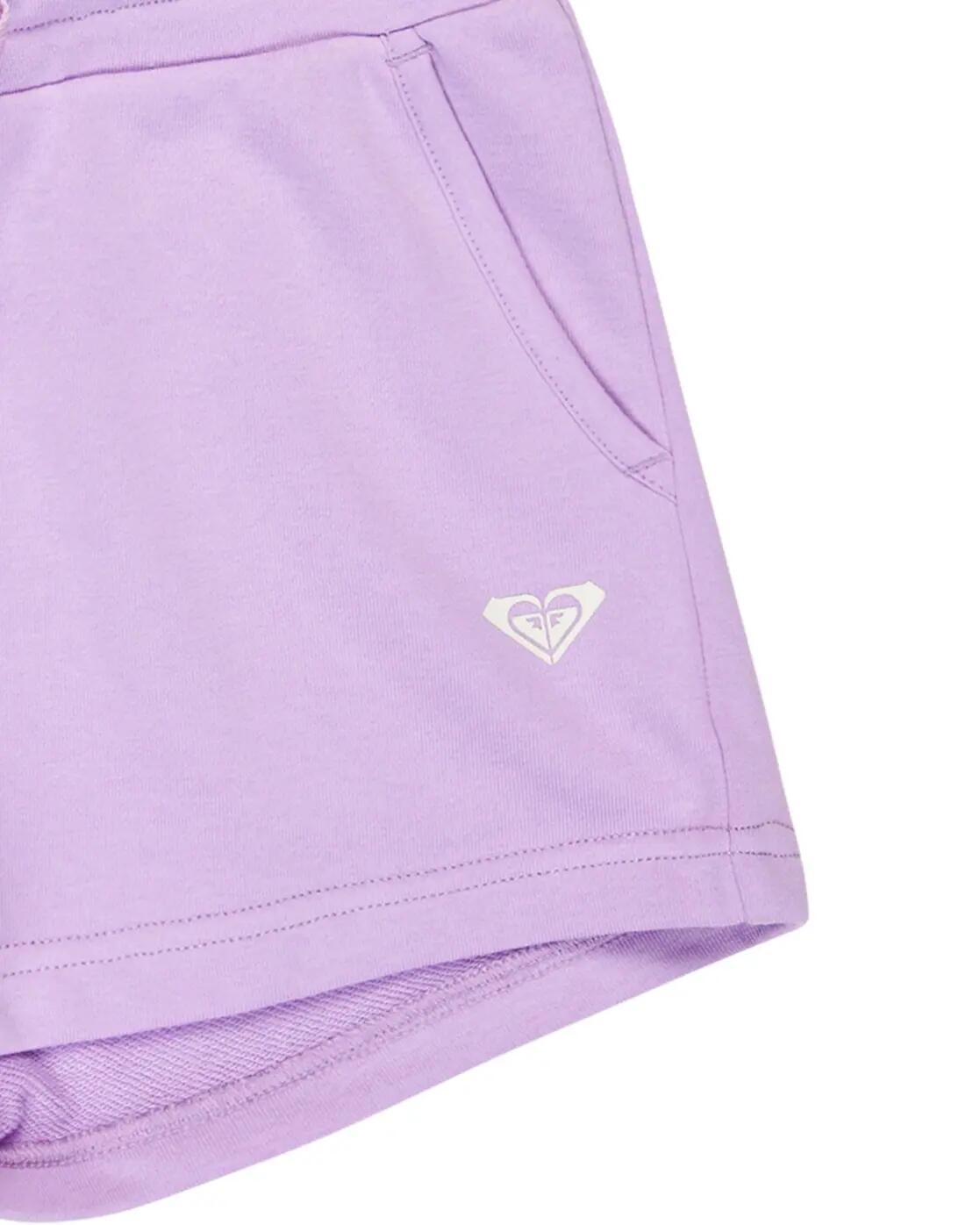 Short en molleton SURF FEELING TERRY Violet Fille 3/3