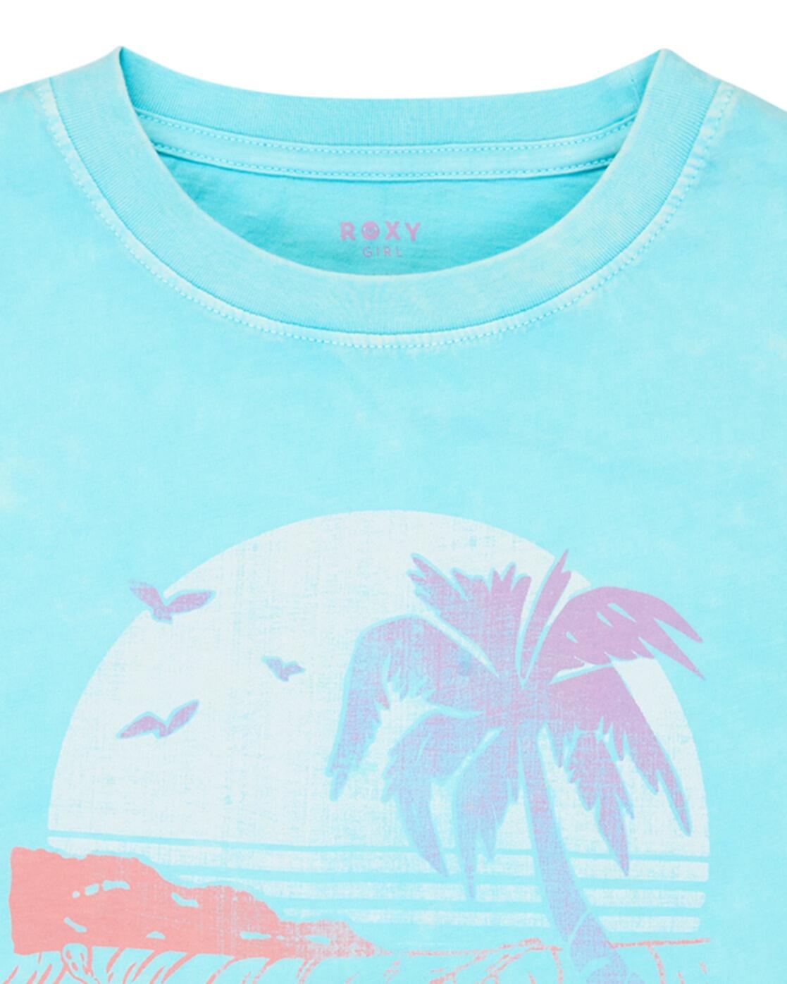 T-Shirt EVEOVERSIZE WASHED Blau Meisjes 4-16 3/3