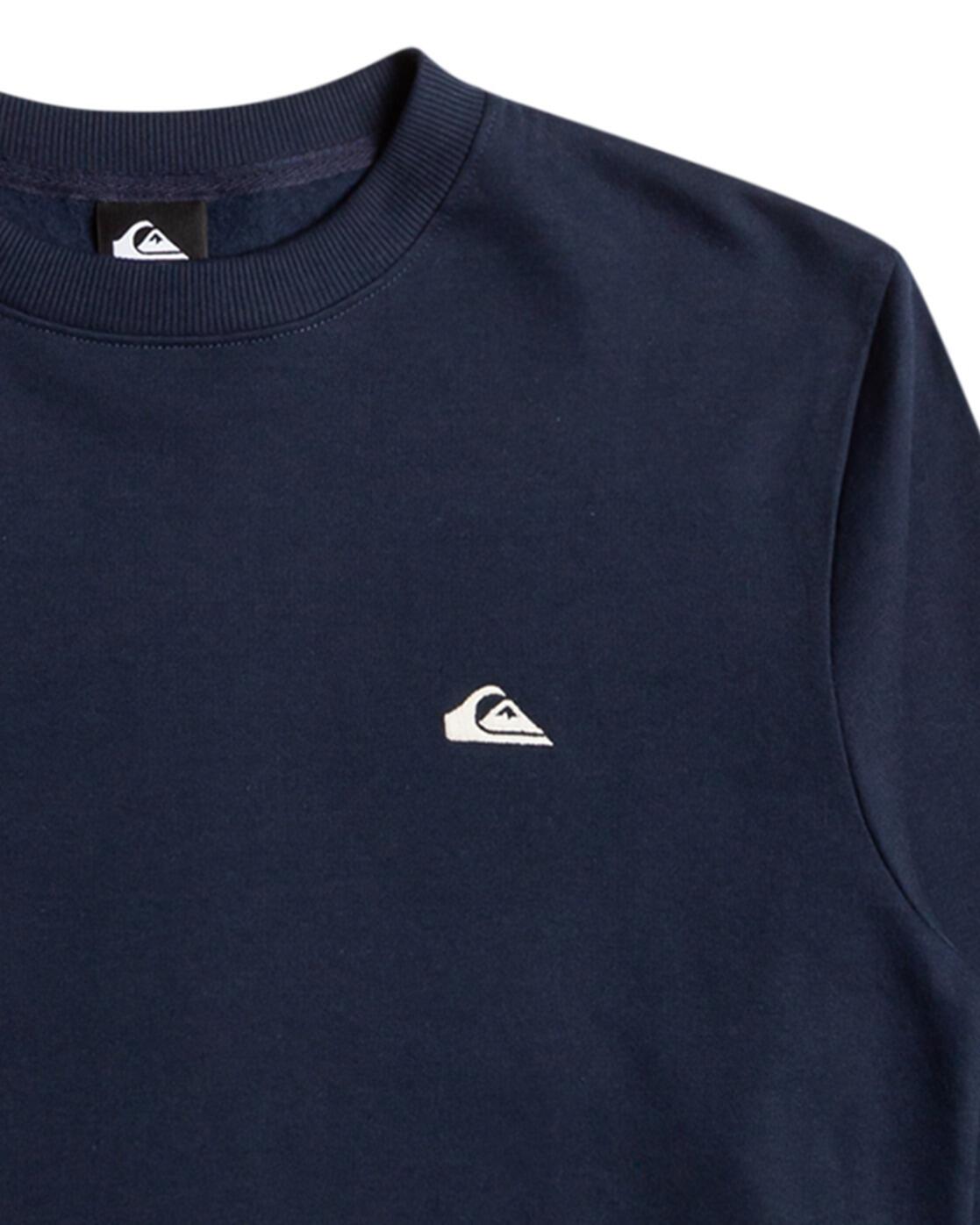 Pull à col rond BASIC Bleu Homme 3/4