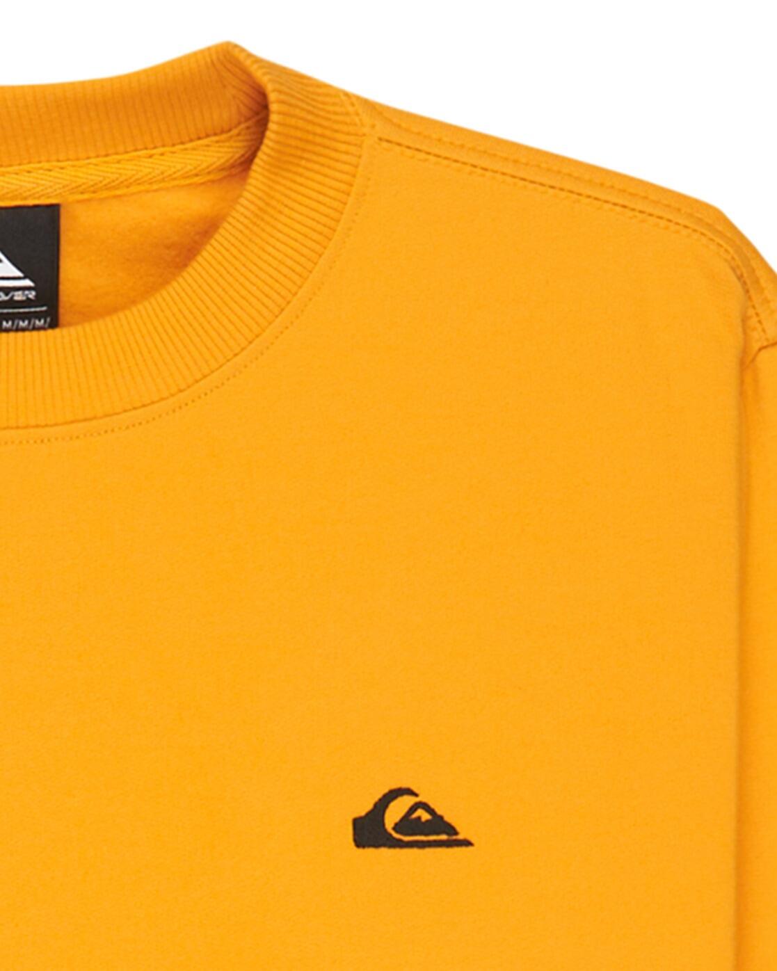 Pull à col rond BASIC Jaune Garçon 3/3