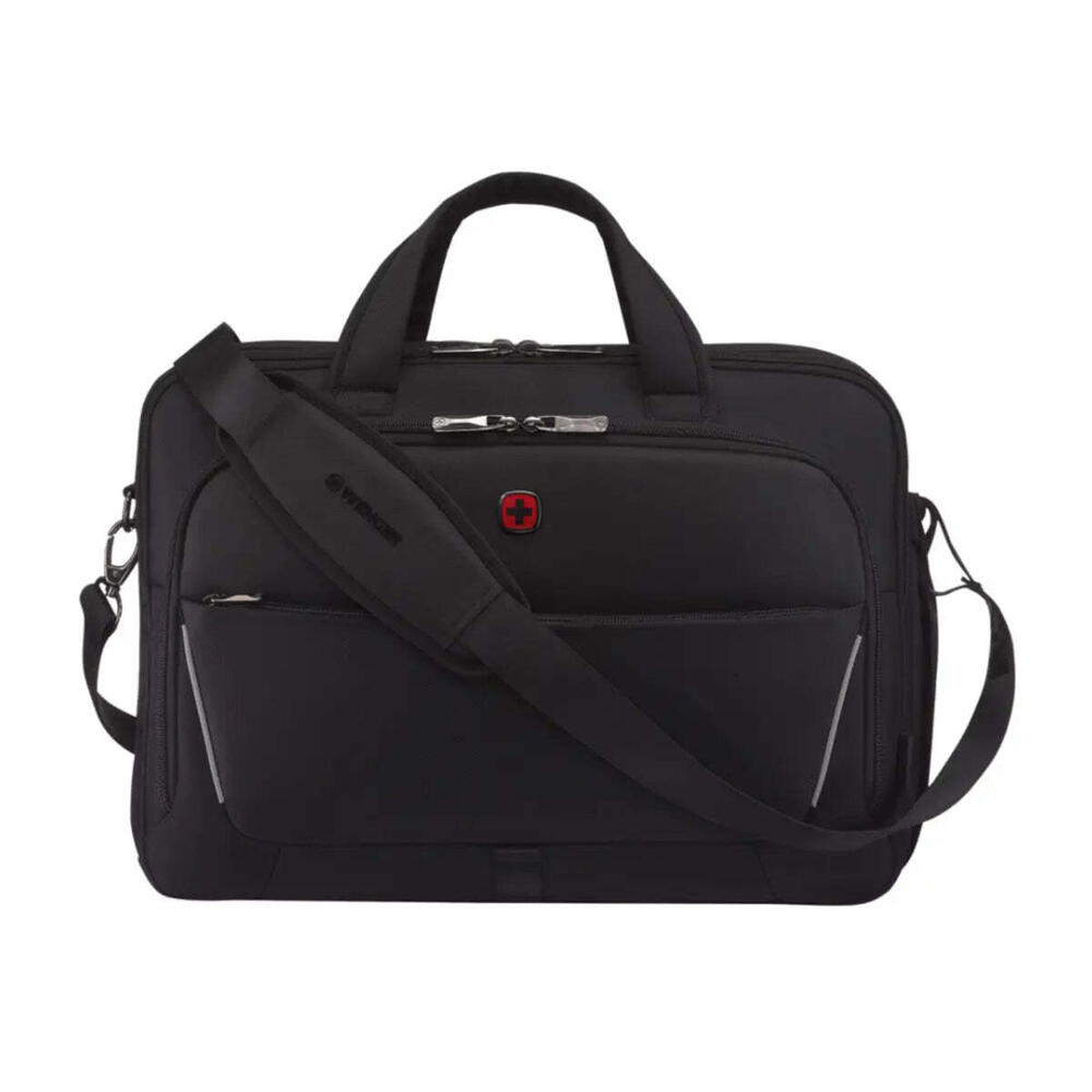 Wenger Icons Meteor 16" - 17" Laptop Brief with Tablet Pocket - Black
