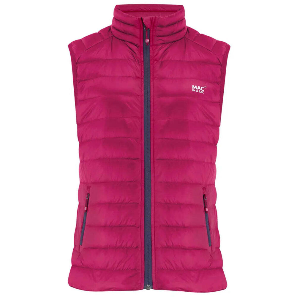 Mac in a Sac Ladies Alpine Duck Down Vest - Size 14 - Fuchsia
