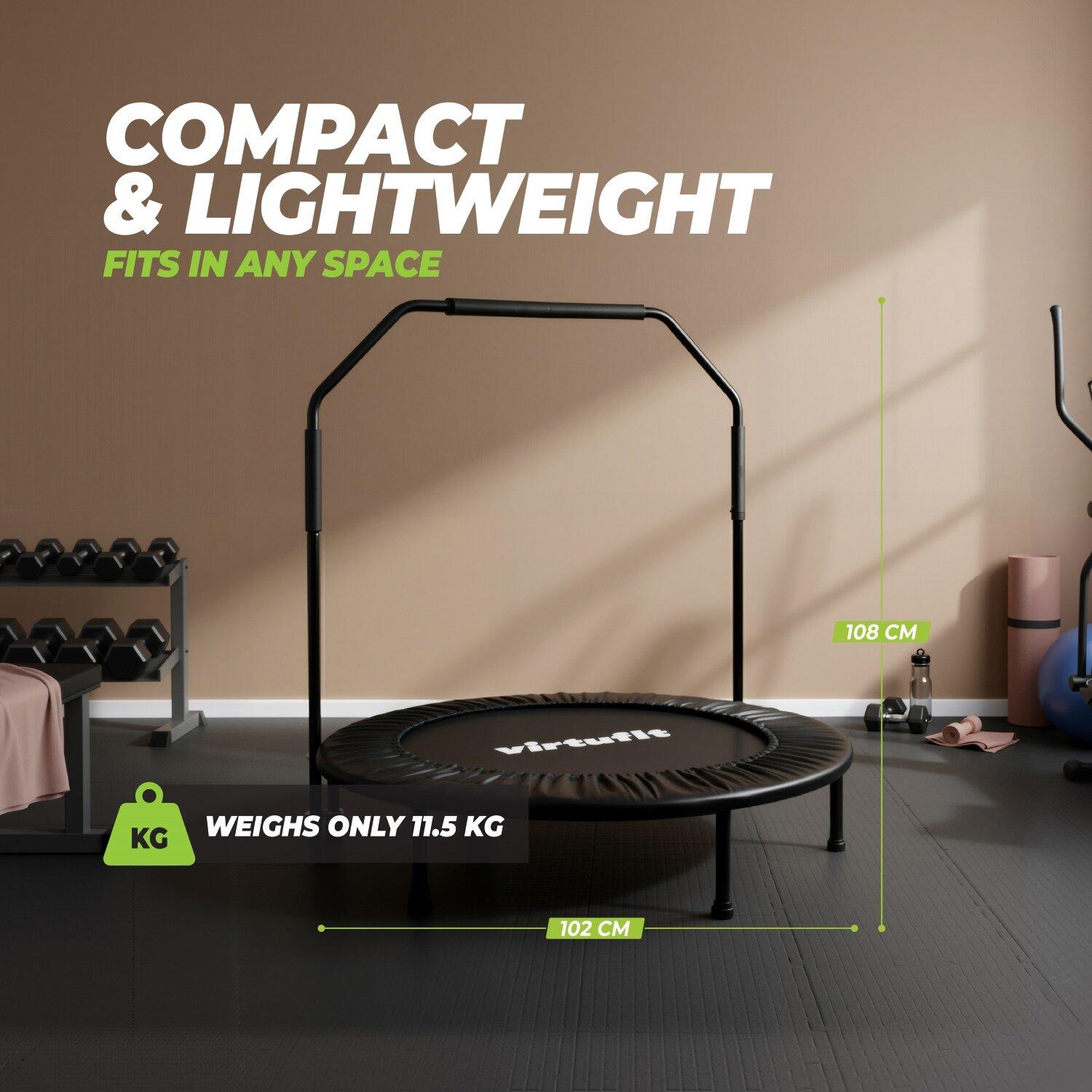 Trampolina - Składana trampolina fitness z uchwytem - 100 cm 2/7