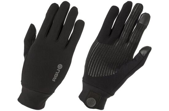 Gants de vélo route Stretch noirs antidérapants