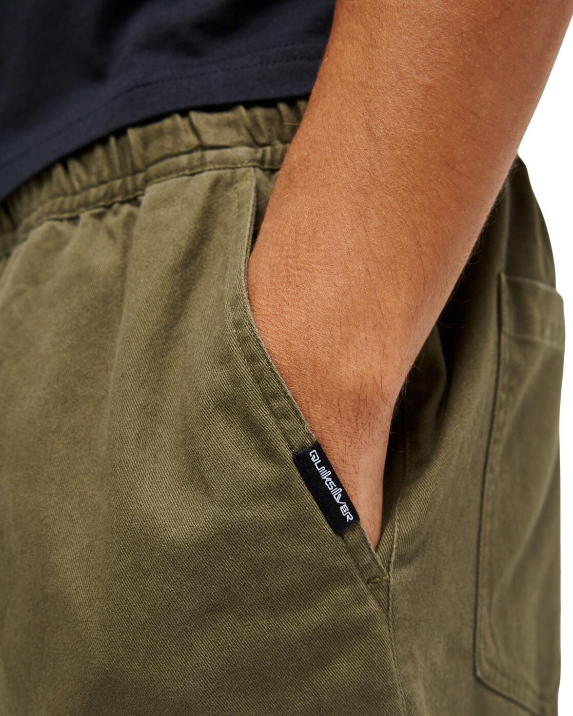 Broek met Elastische Taille TAXER REGULAR TWILL Grün Heren 4/4