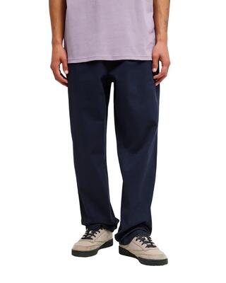 Broek met elastische taille taxer regular twill blau heren