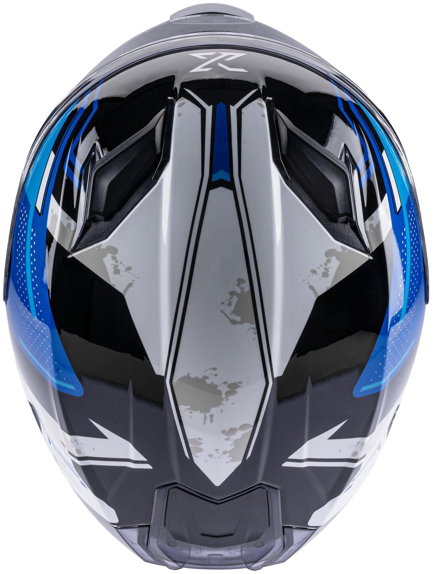 SPEC-X SX-82.03/R1 Stinger kask integralny M niebieski/czarny/biały