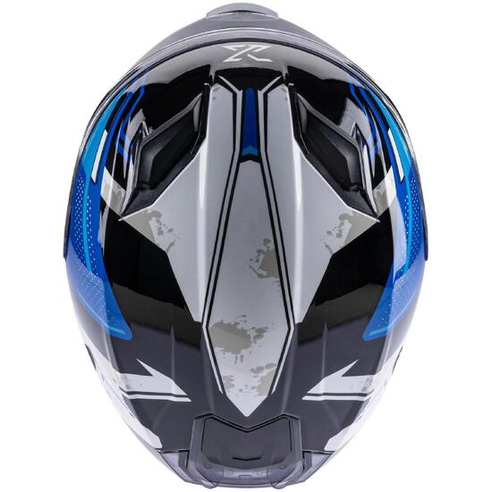 Kask integralny SPEC-X SX-82.03 R1 XXL niebieski/czarny/biały Pinlock 70