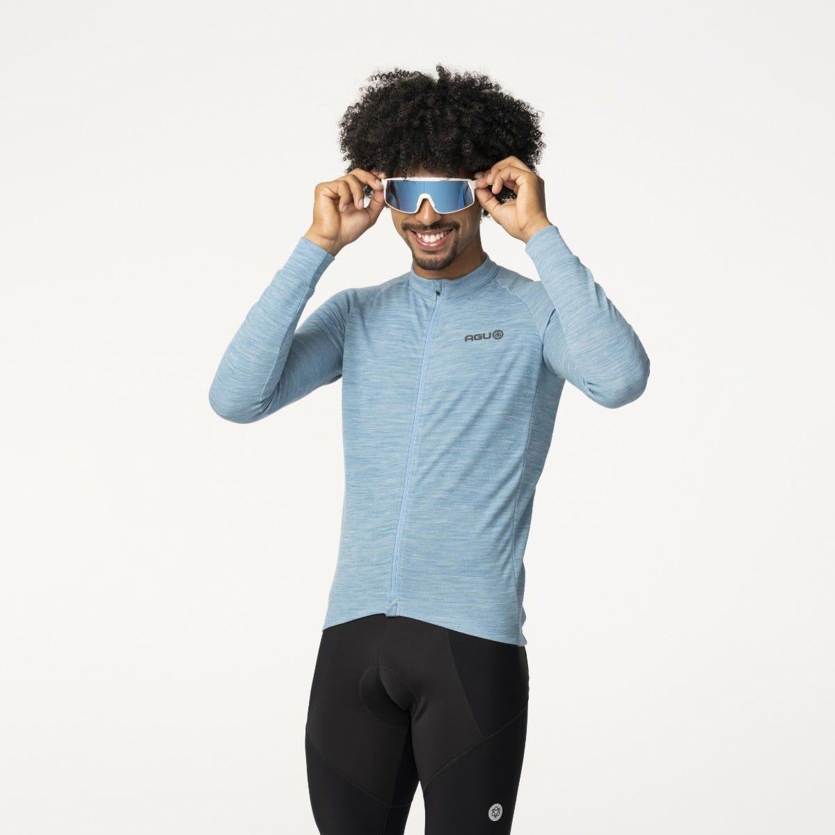 Merino Maillots LS Performance Liberty Blue  Homme 3/7