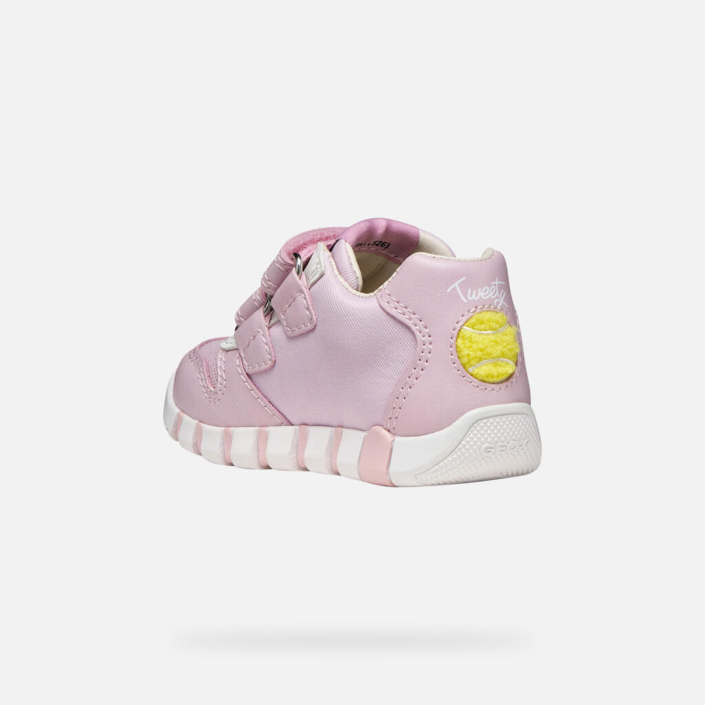Baskets Bébé Fille B IUPIDOO GIRL Rose 4/7