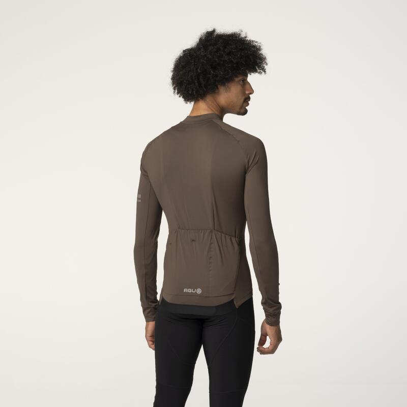 Solid Jersey LS Performance Ground Coffee Men