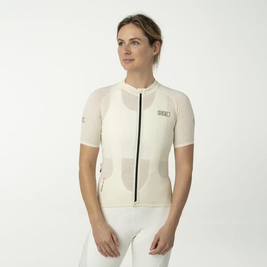 Damen Radtrikot Merino Undyed SIX6 atmungsaktiv