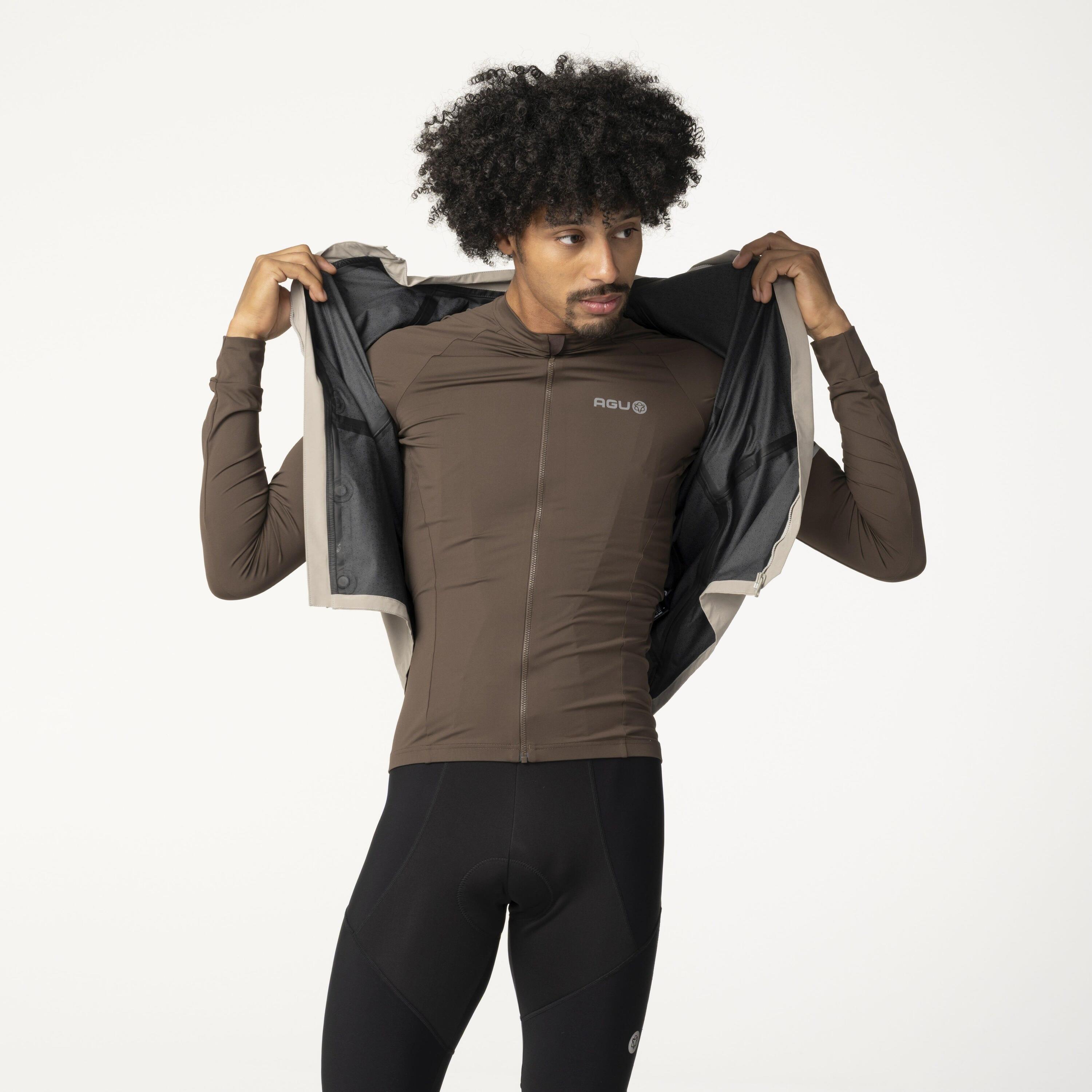 Solid Maglia Manica Lunga Performance Ground Coffee Uomini 7/7