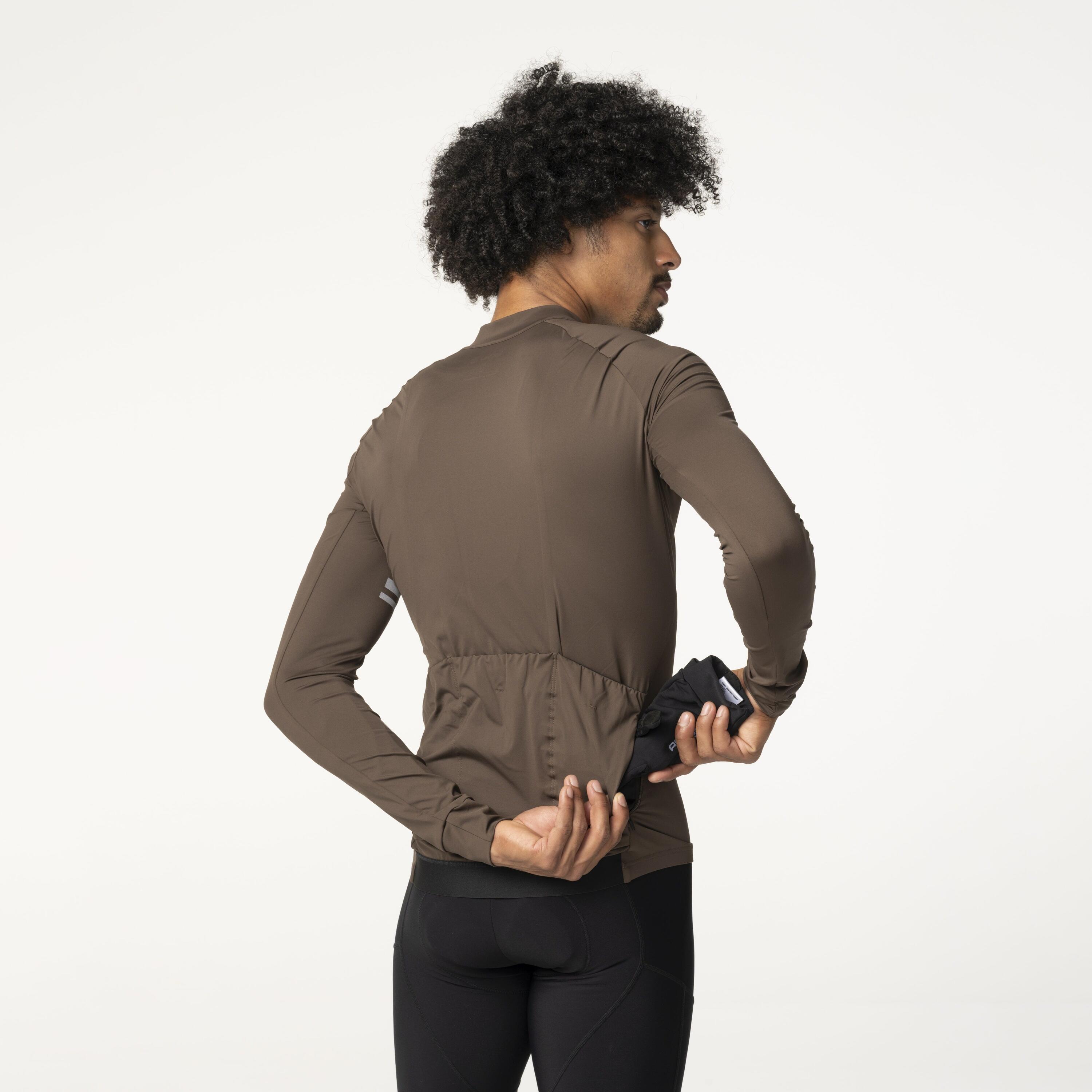 Solid Maglia Manica Lunga Performance Ground Coffee Uomini 4/7