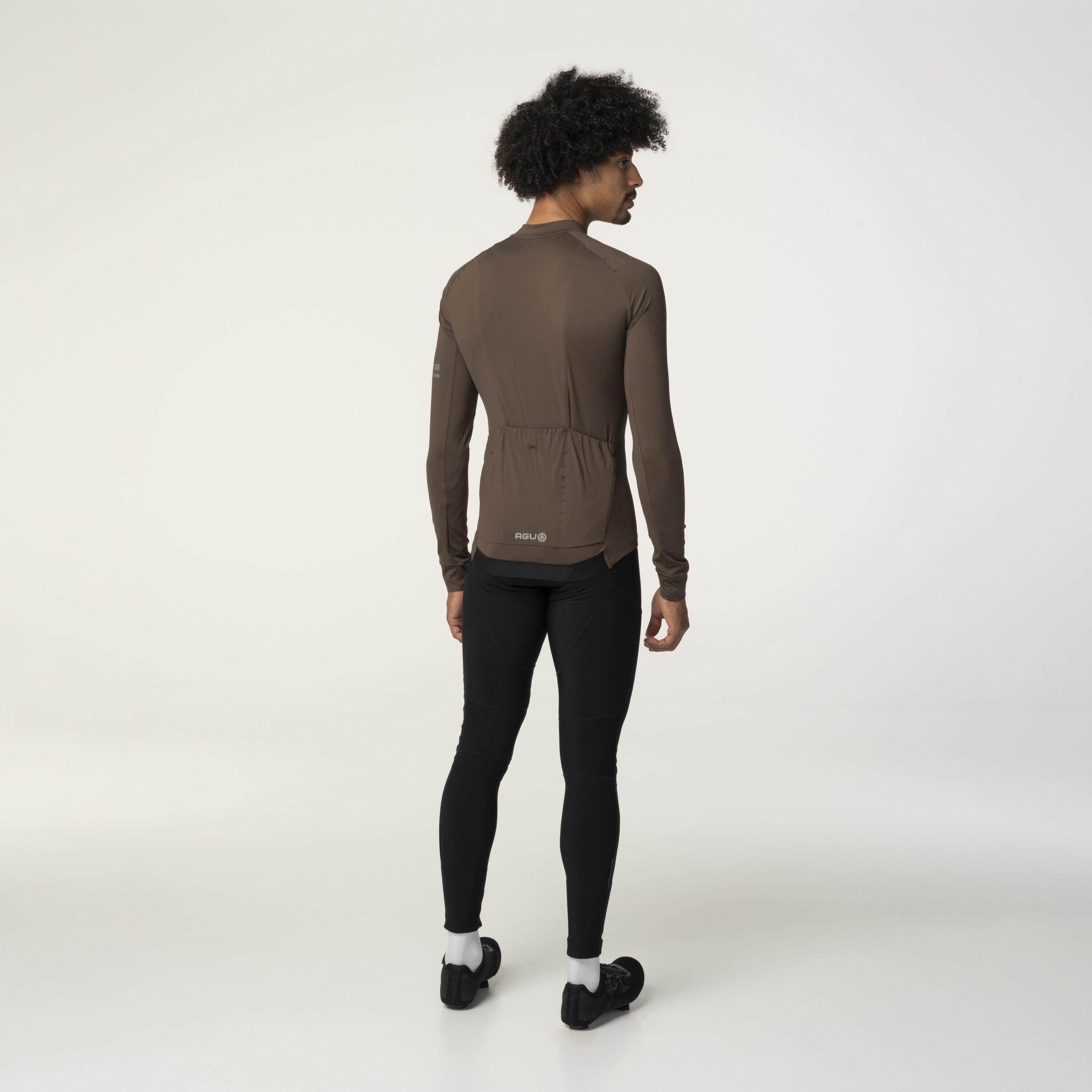 Solid Maglia Manica Lunga Performance Ground Coffee Uomini 6/7
