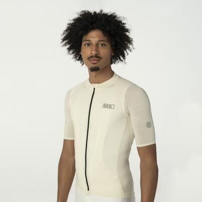 Undyed merino fietsshirt six6 heren