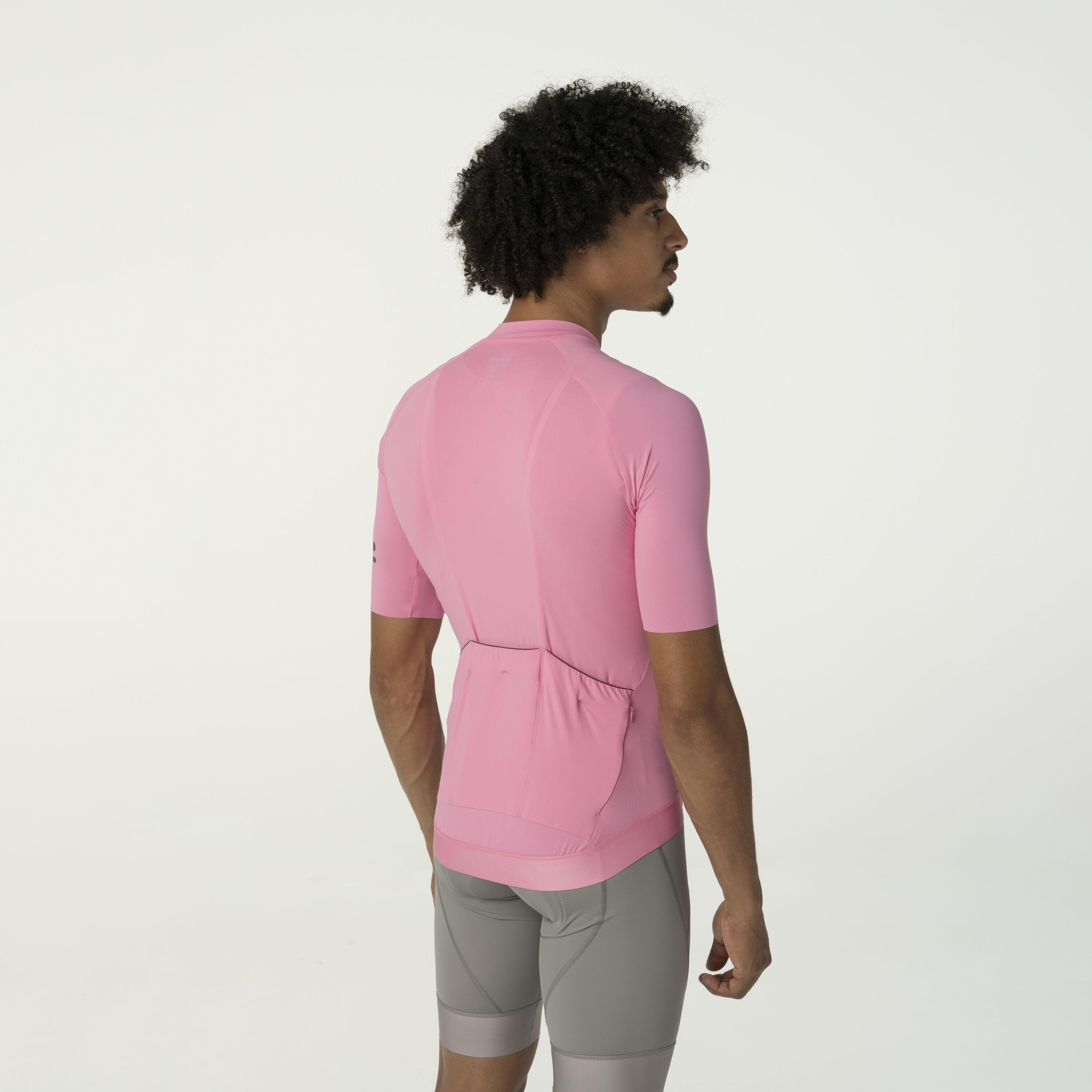 Solid Maglia Performance Uomini Kawaii Pink 3/7