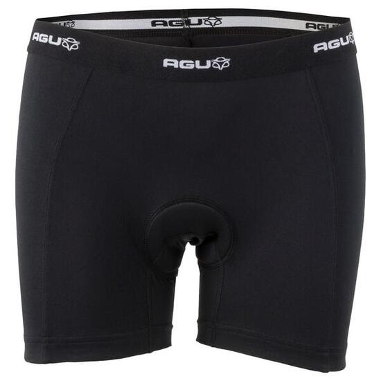Sous-short vélo femme Essential noir avec peau de chamois