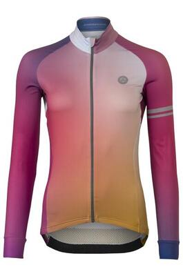Gradient fietsshirt lange mouwen performance dames