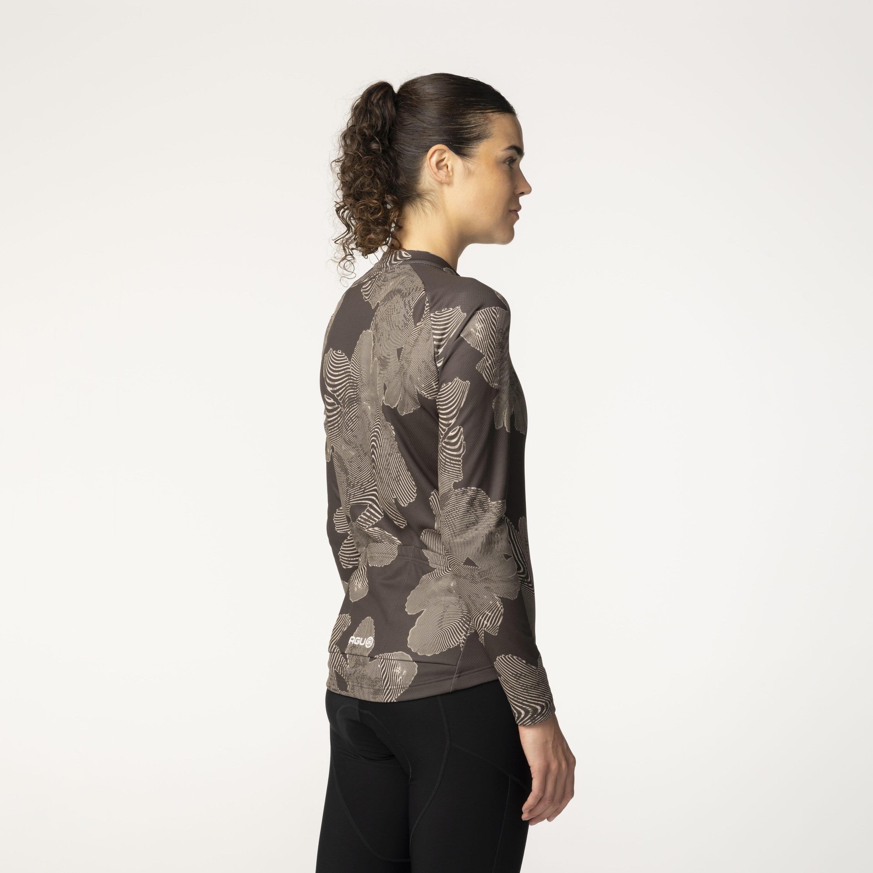 Striped Flower Trikot Langarm Essential Damen 3/7