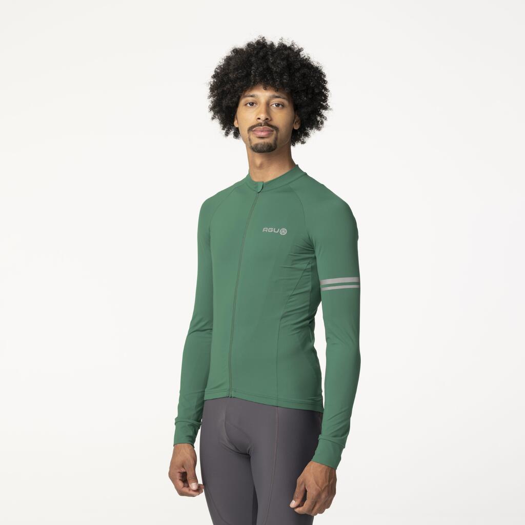 Solid Jersey LS Performance Mystic Green Men