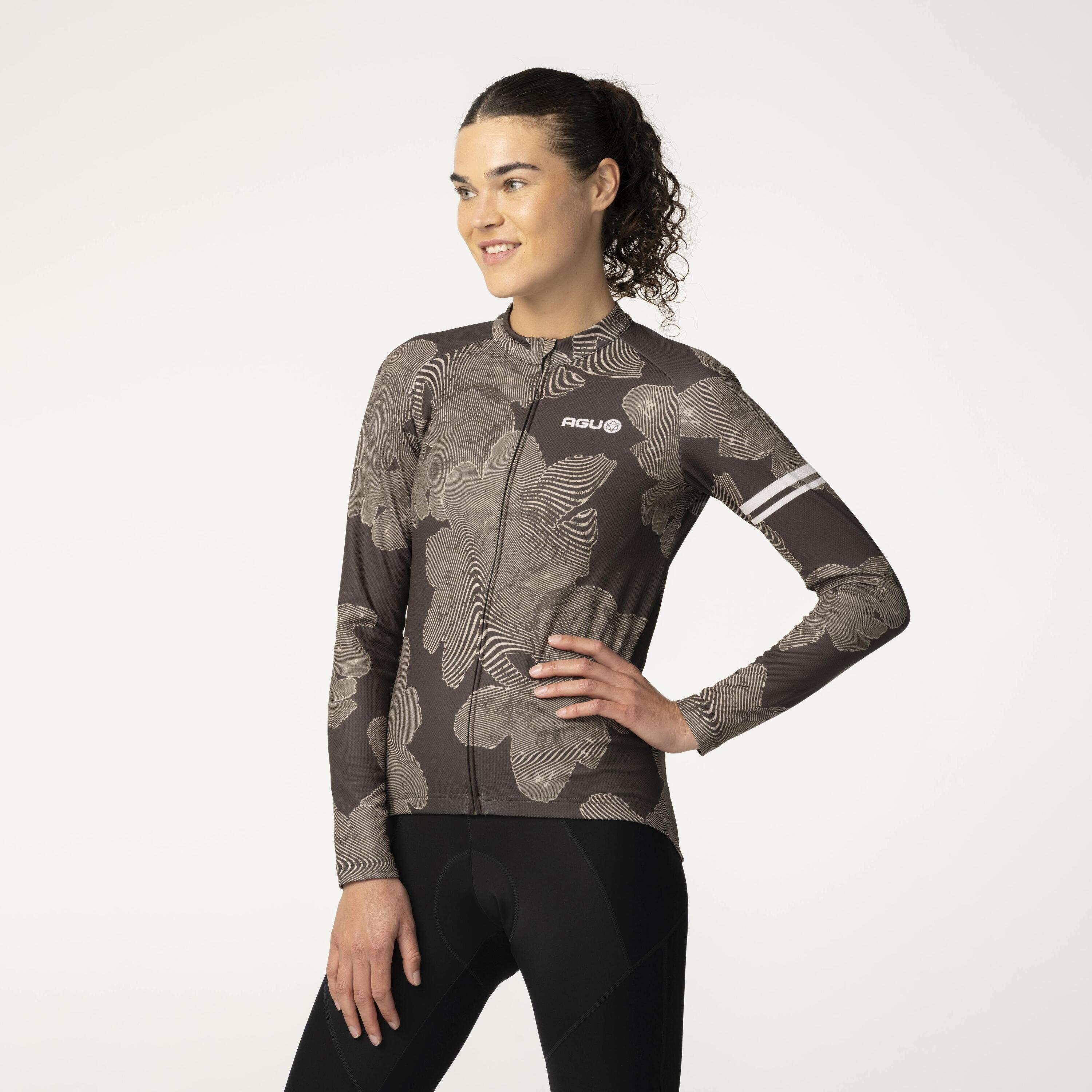 Striped Flower Trikot Langarm Essential Damen 2/7
