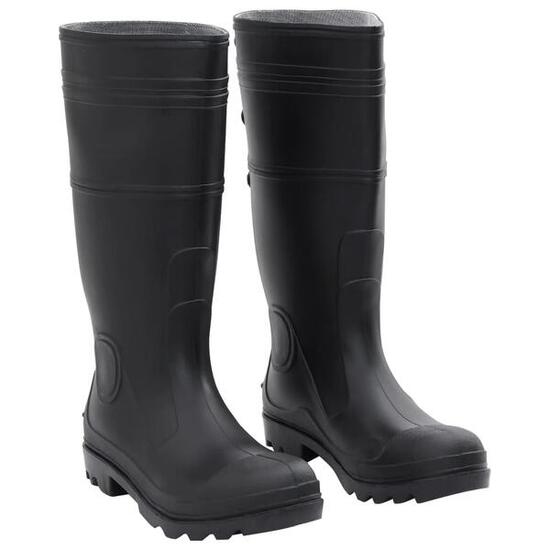 Bottes de pluie VidaXL PVC taille 41 noir