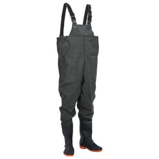Vidaxl wader avec bottes taille 44 vert foncé