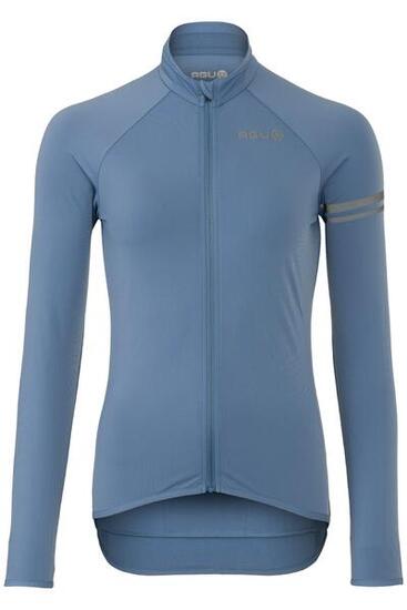 Maillot de cyclisme femme thermique manches longues Essential bleu