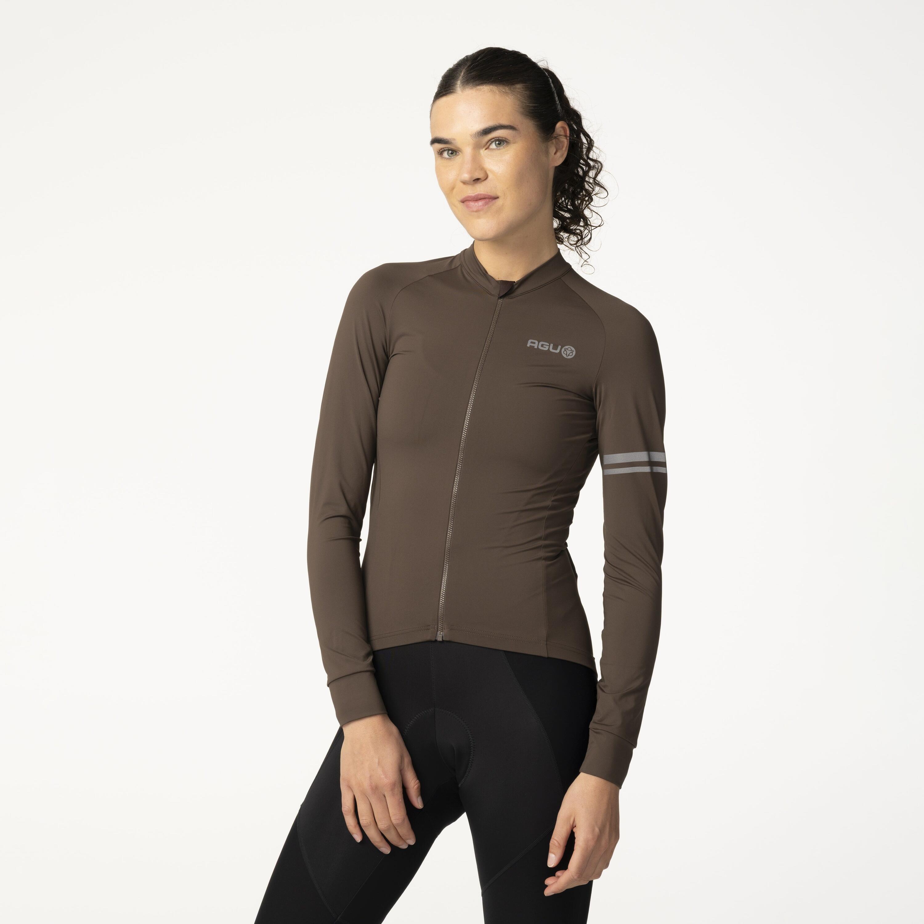 Solid Maillots LS Performance Ground Coffee Femme 2/7