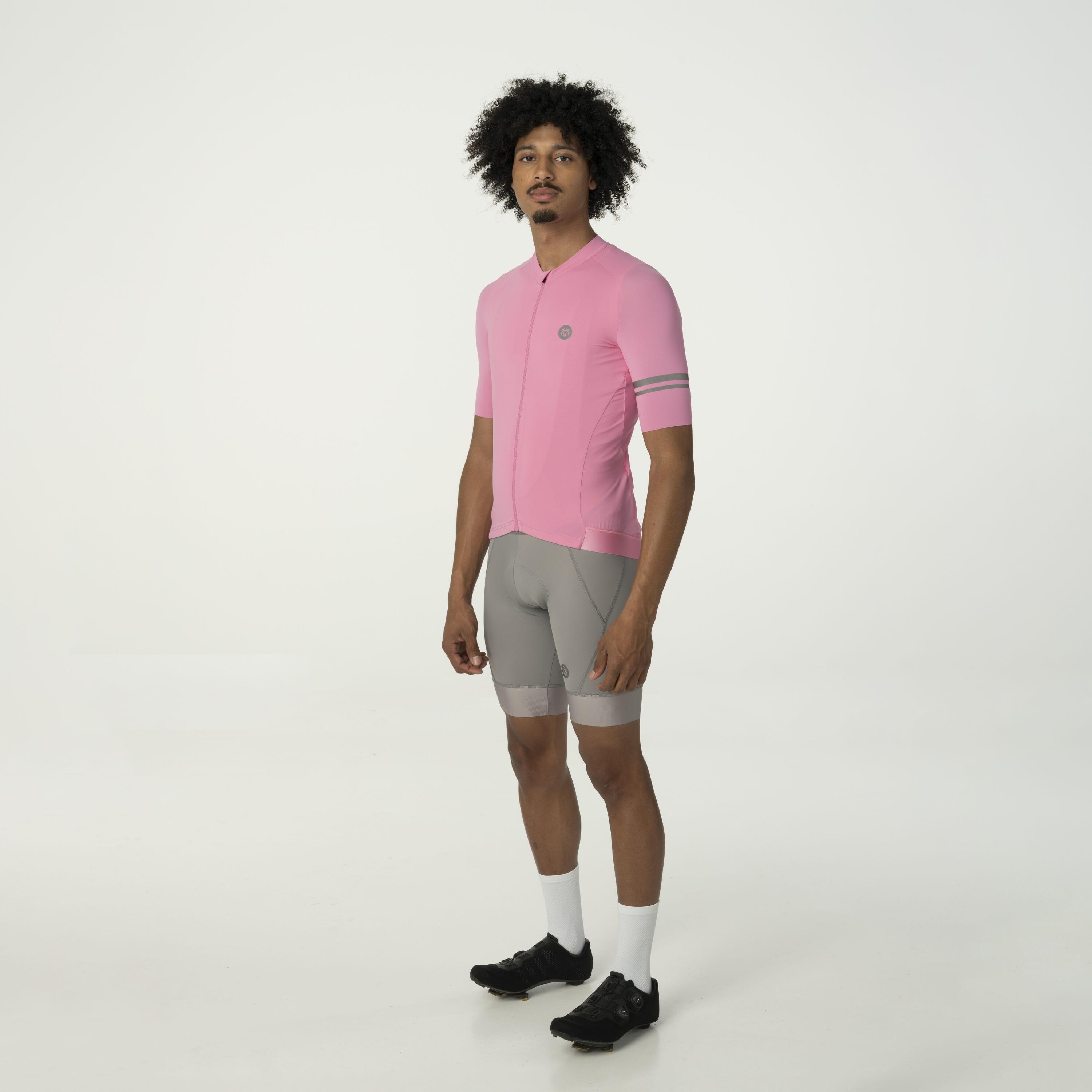 Solid Maglia Performance Uomini Kawaii Pink 7/7