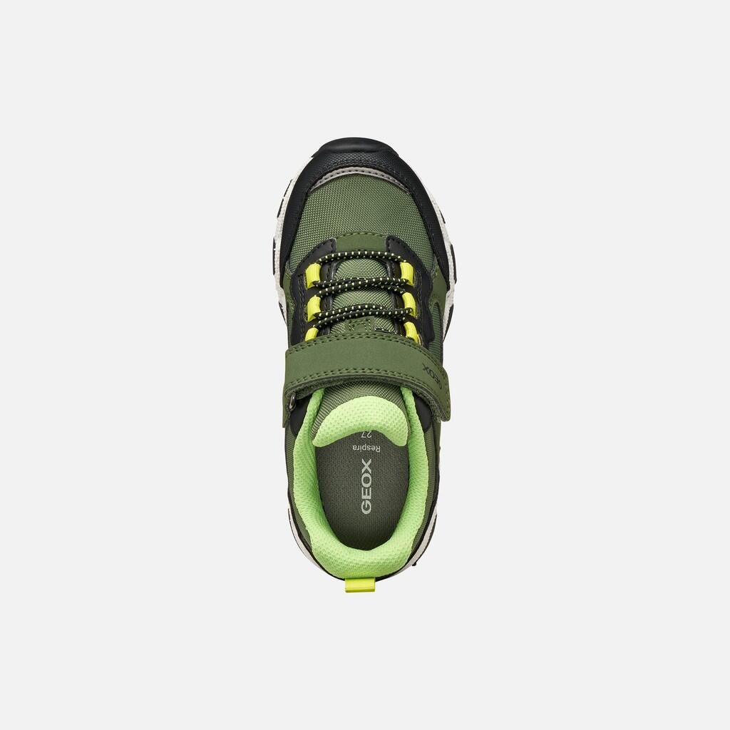 Baskets Garçon J MAGNETAR BOY B ABX Vert Militaire/Vert 7/7