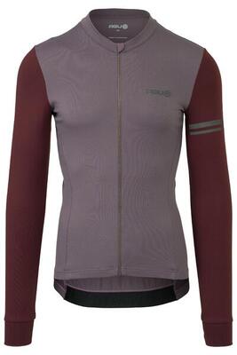 Colorblock fietsshirt lange mouwen performance heren