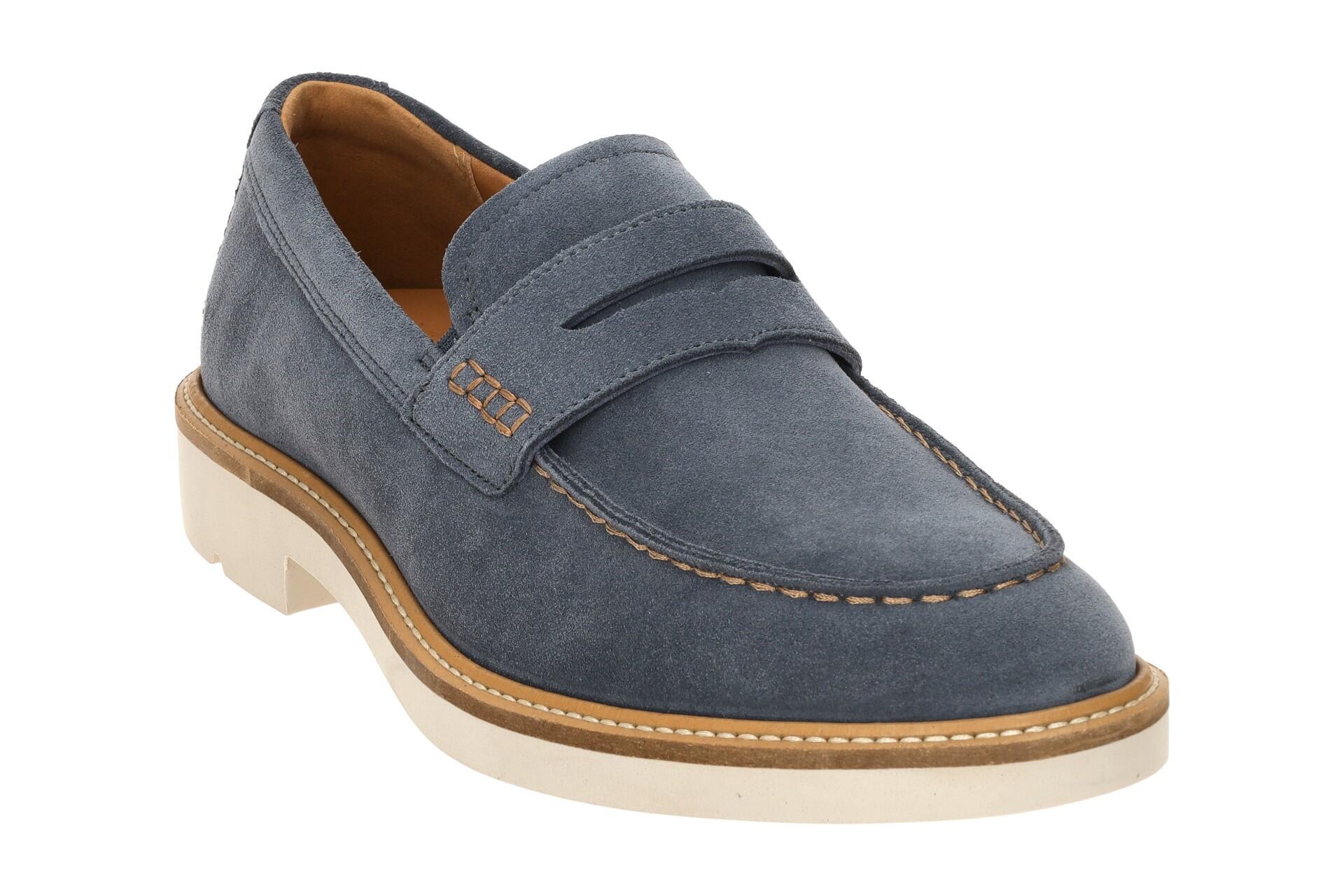 Ecco Metropole London Mokassin Slipper Loafer blau 525654 3/7