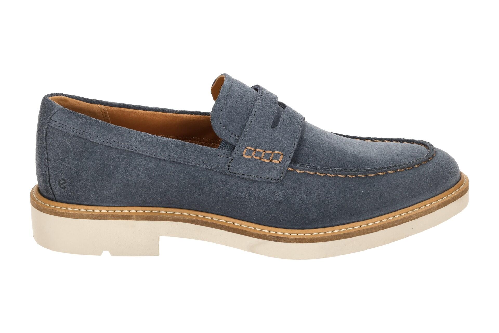 Ecco Metropole London Mokassin Slipper Loafer blau 525654 2/7