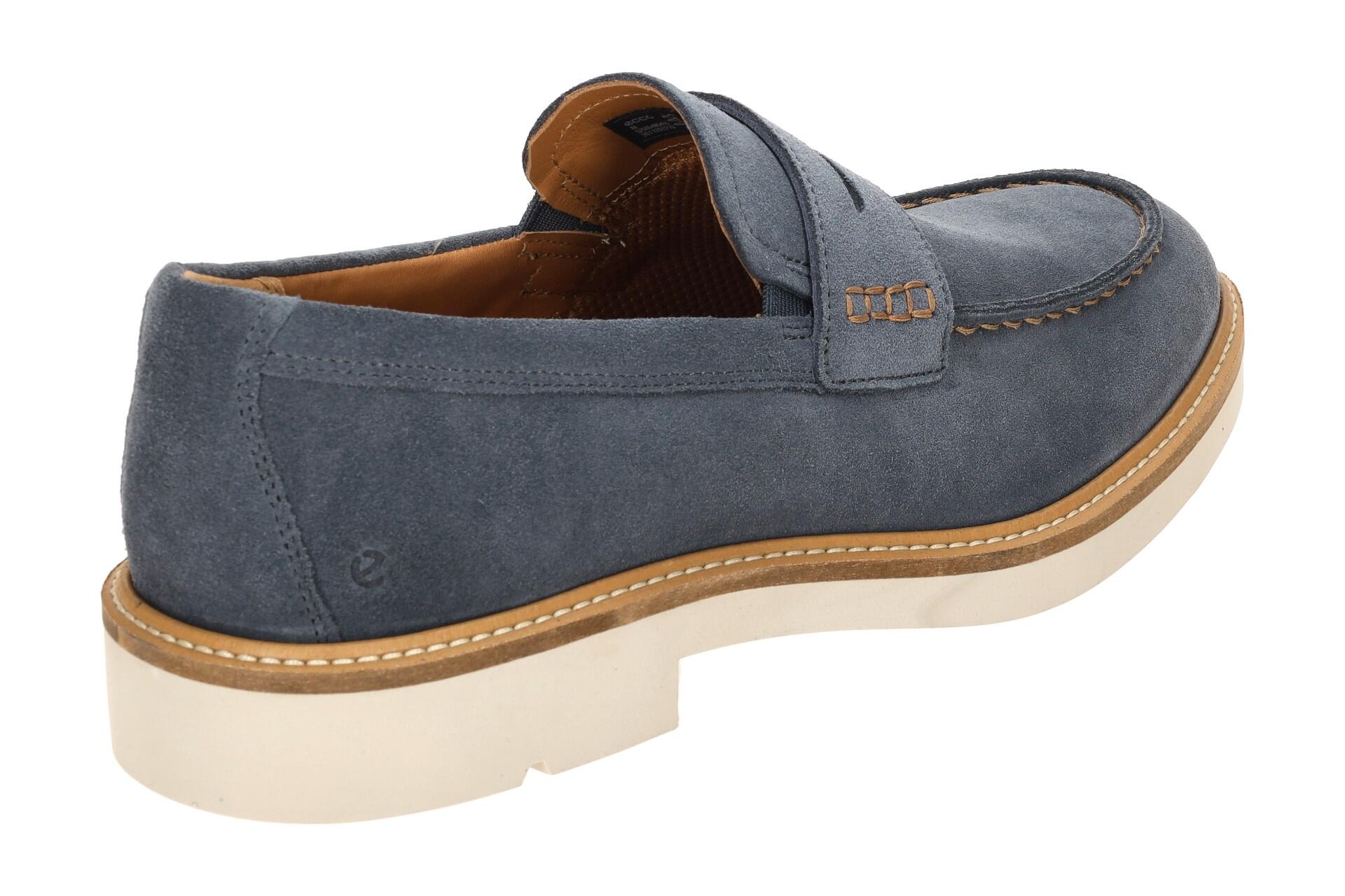 Ecco Metropole London Mokassin Slipper Loafer blau 525654 4/7
