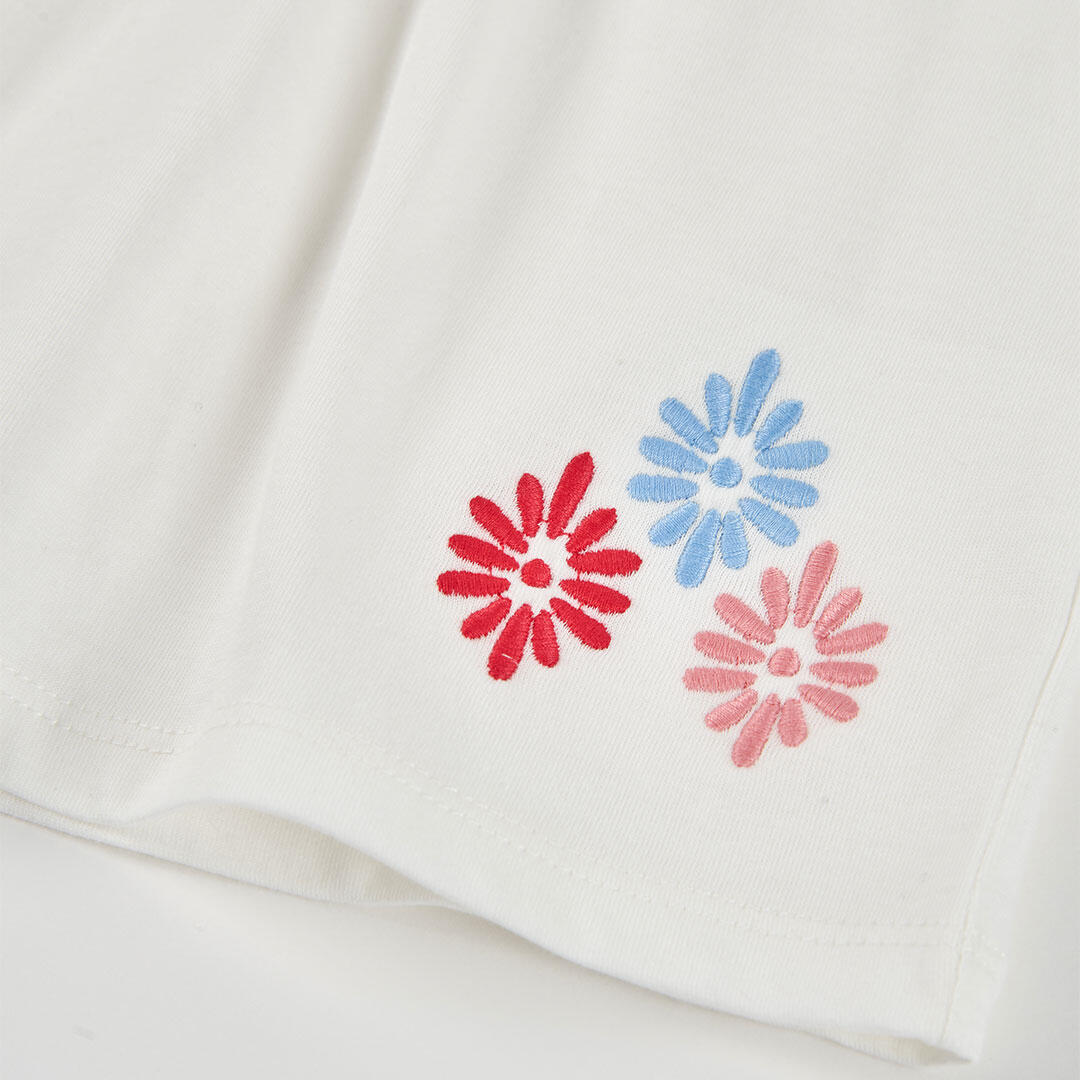 Camisetas de verano de tenis bebé niña boboli blanco 4/4