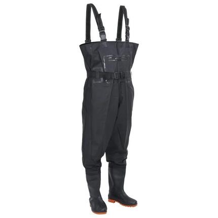 VidaXL Waders avec bottes intégrées et ceinture taille 42 noir