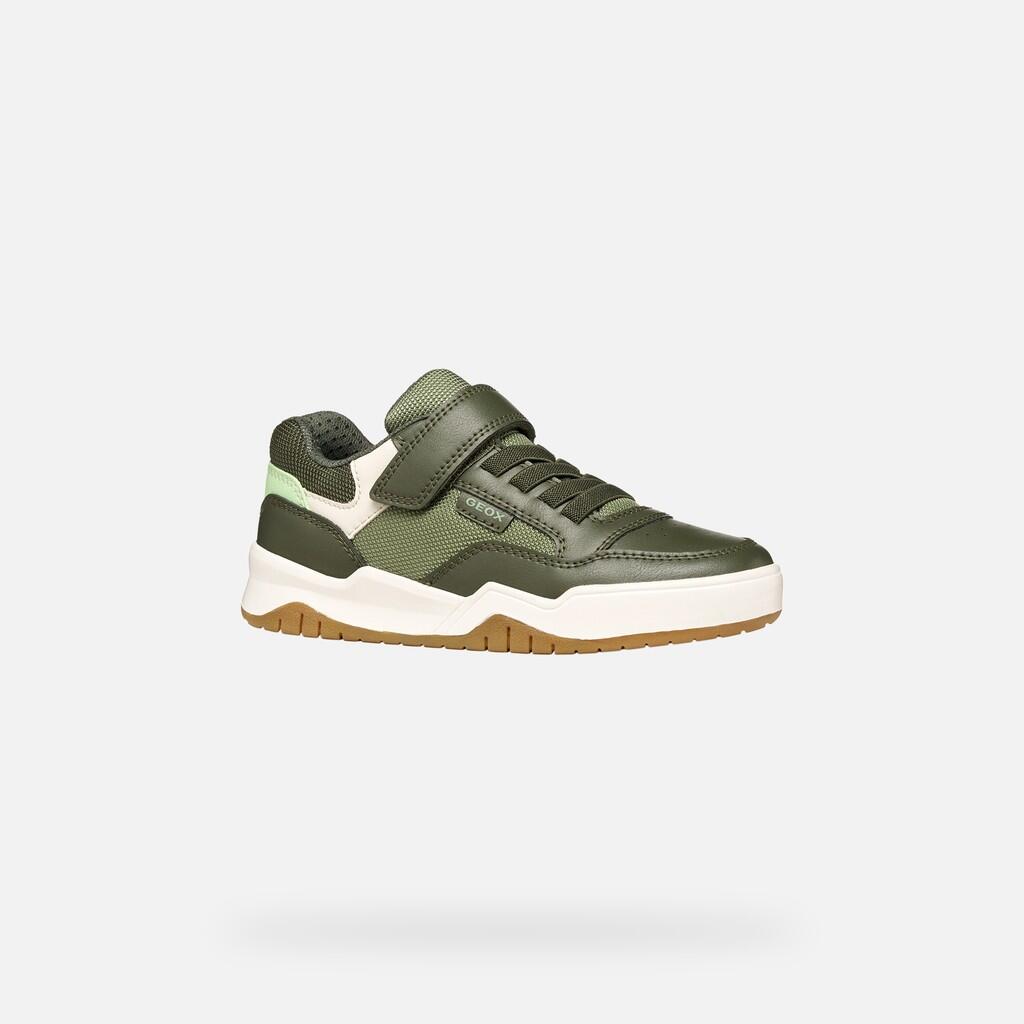 Baskets Garçon PERTH BOY Vert Militaire 4/7