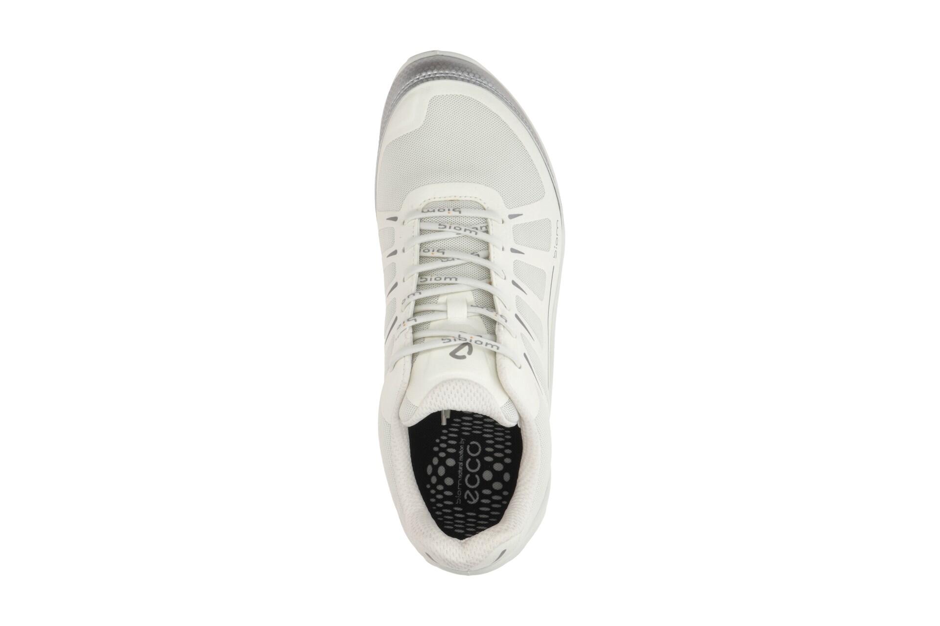 ecco Biom Energi Schuhe weiß silber Herren Sneaker 850834 6/7