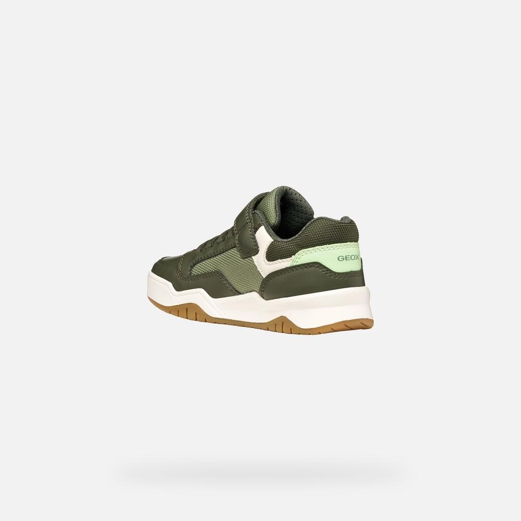 Baskets Garçon PERTH BOY Vert Militaire 5/7