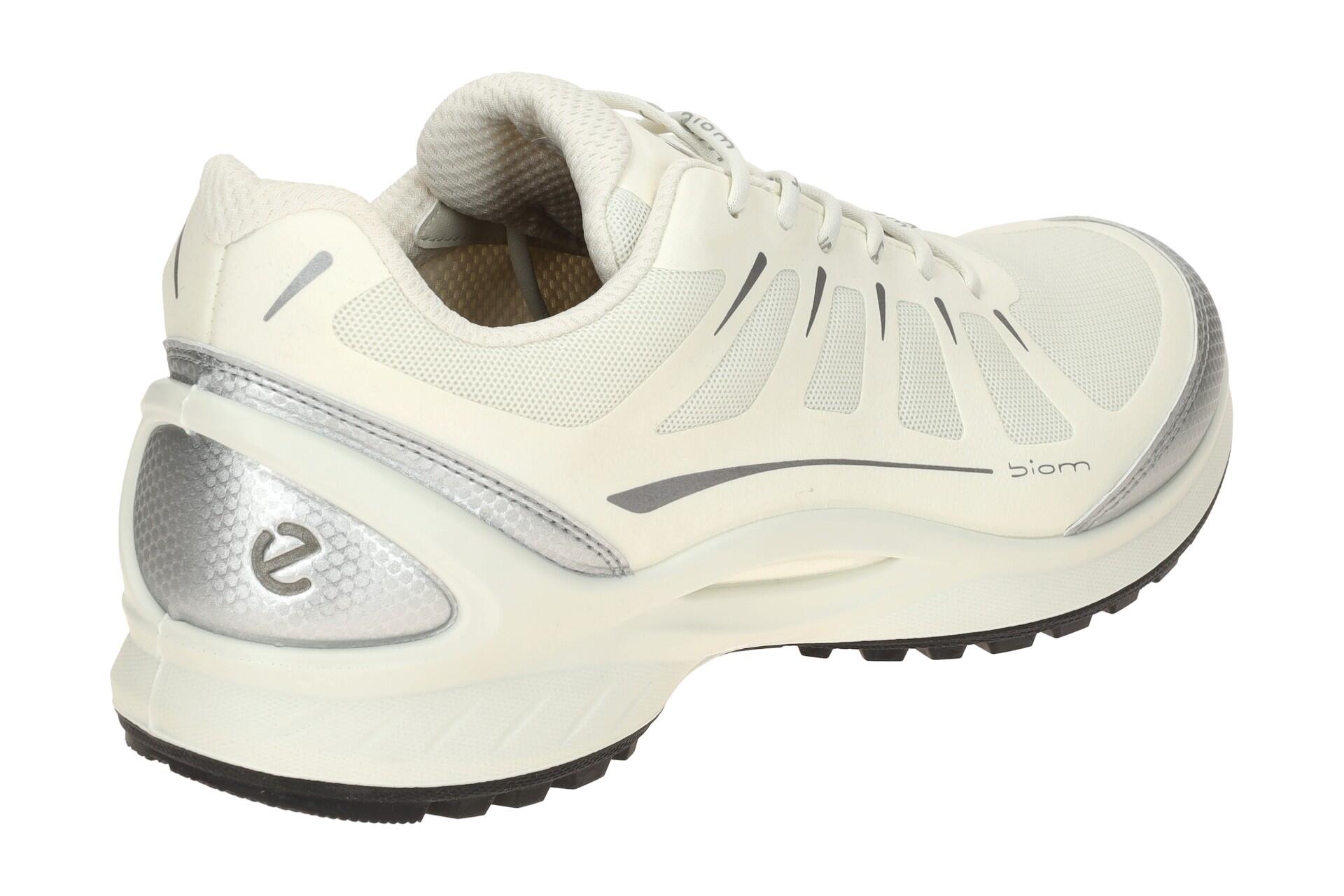 ecco Biom Energi Schuhe weiß silber Herren Sneaker 850834 4/7