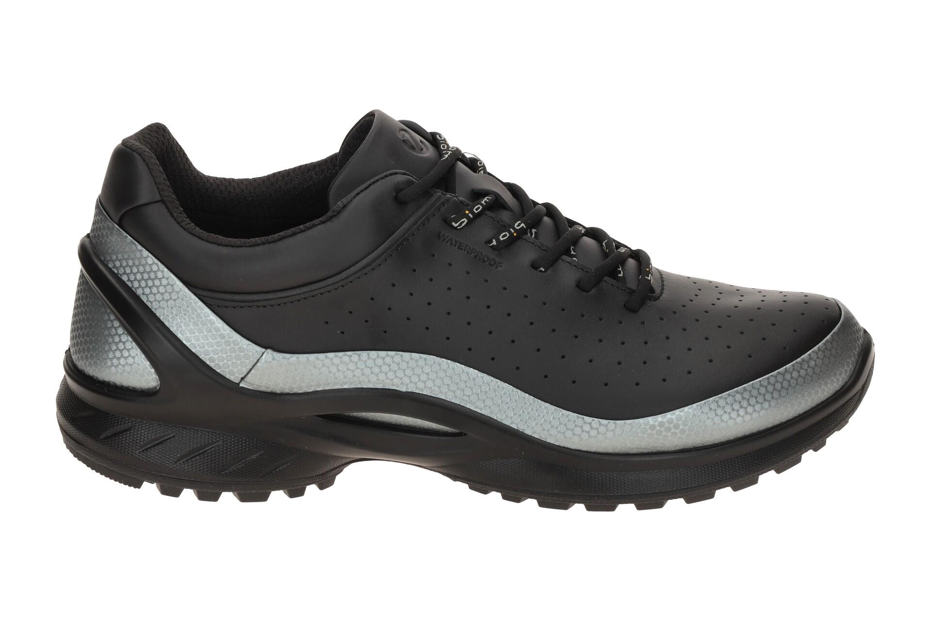 ecco Biom Energi Schuhe schwarz silber Sneaker Waterproof 2/7