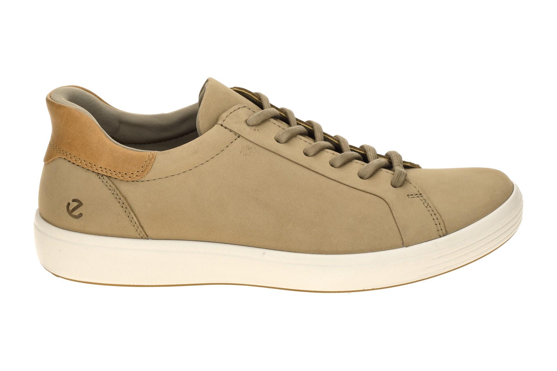 Ecco Soft 7 Schuhe taupe braun Herren SLIP-ON Sneakers 470824 2/7