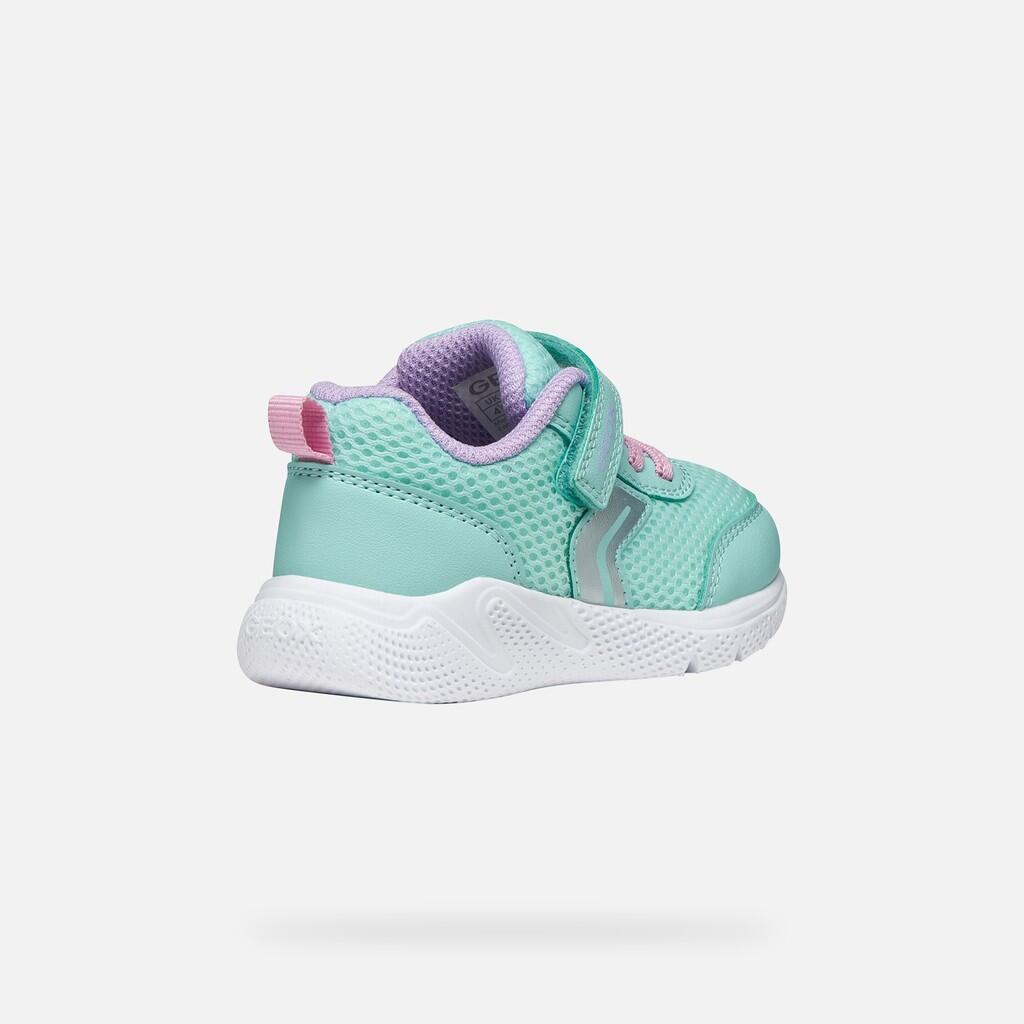 Baskets Bébé Fille SPRINTYE BABY GIRL Bleu Eau/Rose 6/7