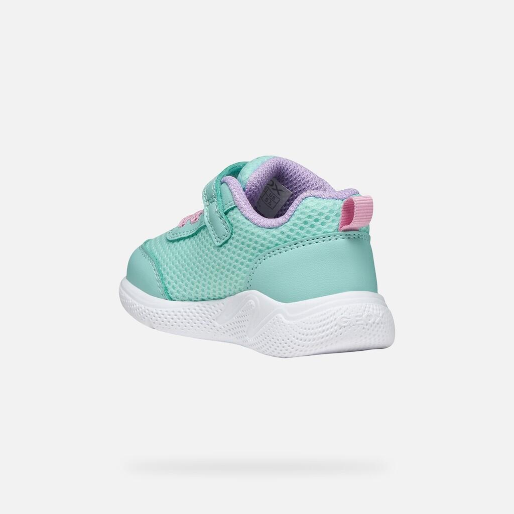 Baskets Bébé Fille SPRINTYE BABY GIRL Bleu Eau/Rose 5/7