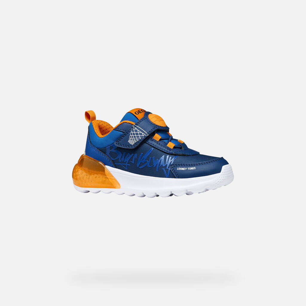 Baskets Garçon ACTIVART ILLUMINUS BOY Bleu Marine/Orange 3/7