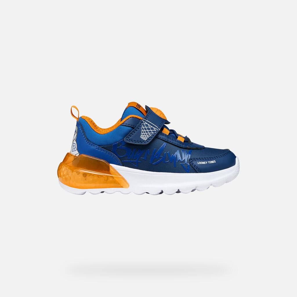 Baskets Garçon ACTIVART ILLUMINUS BOY Bleu Marine/Orange 2/7