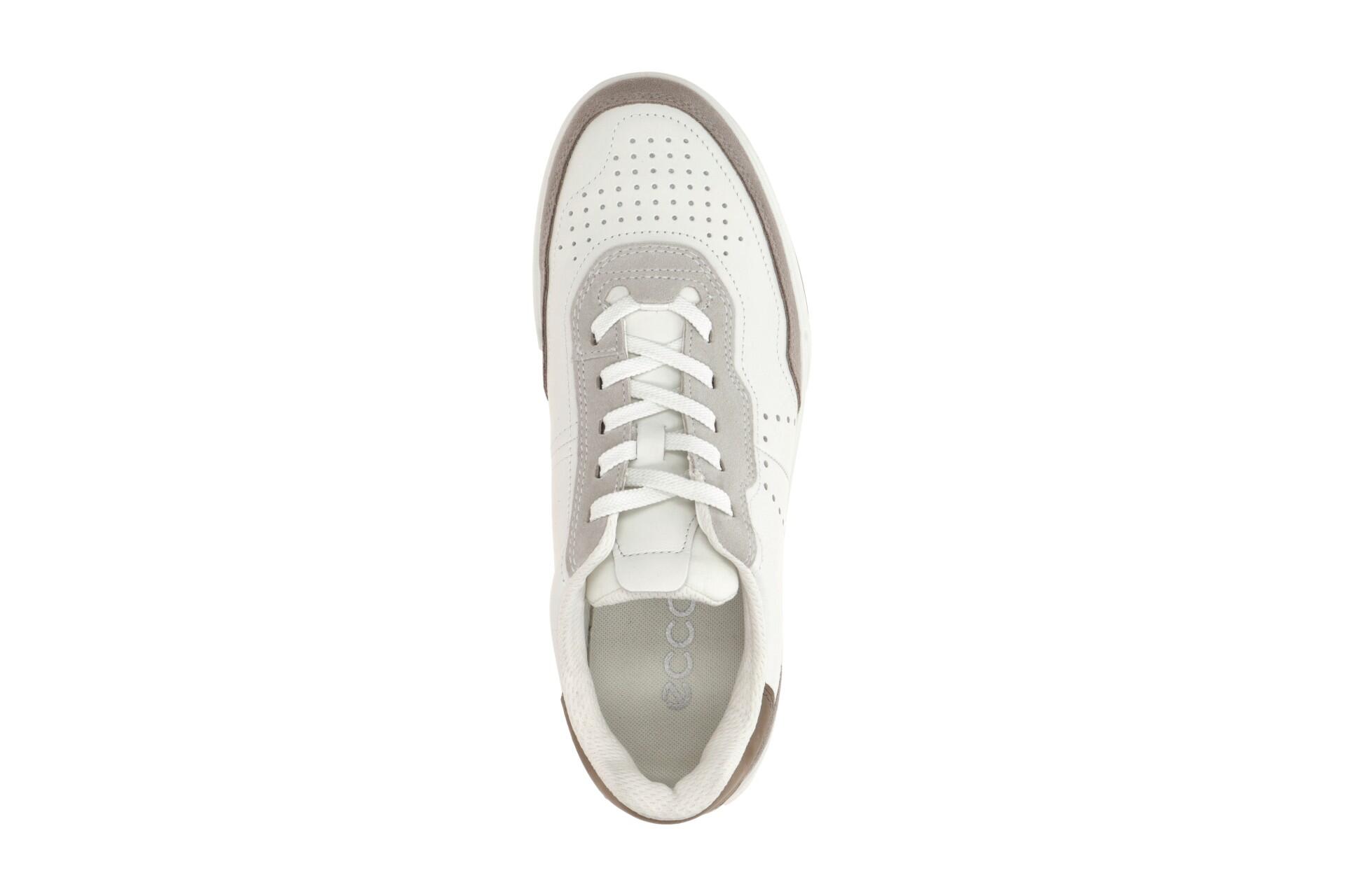ecco Street Court Schuhe weiß taupe grau 539814 6/7