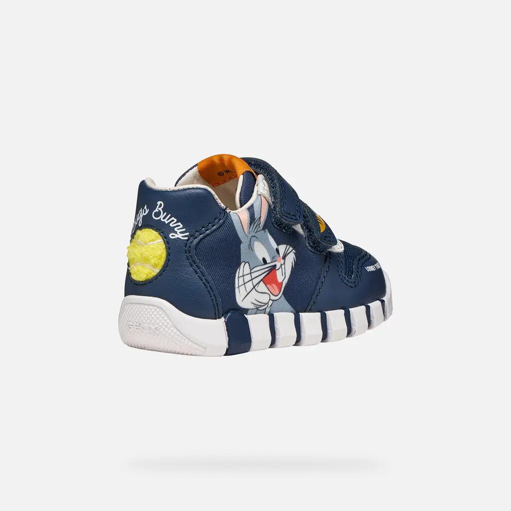 Baskets Bébé Garçon B IUPIDOO BOY Bleu Marine Clair 5/7